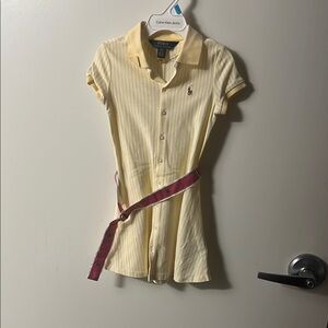 Polo Ralph Lauren Yellow Striped Dress